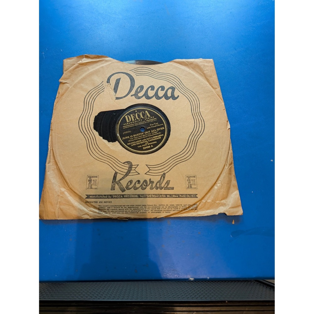 Decca 23428 Hildegarde Guy Lombardo Carousel June Is Bustin Out All Over 78 RPM